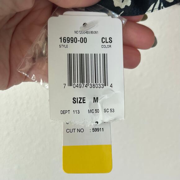 Vintage Notations button up satin floral shirt dark academia fairy whimsigoth M - Picture 15 of 16